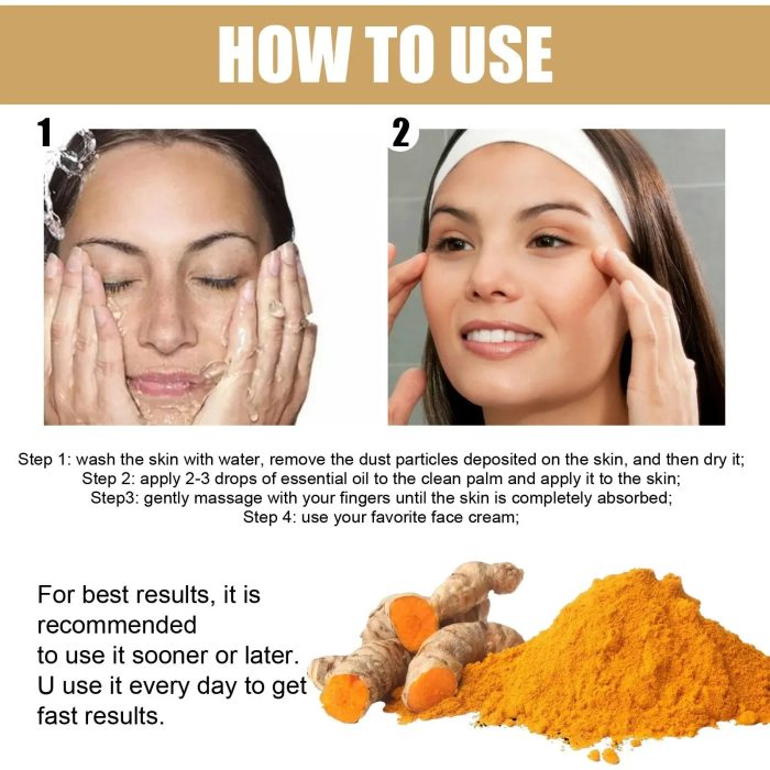 All-Natural Turmeric Essence: Fade Dark Spots & Brighten Skin, Anti Aging Formulae - Image 6