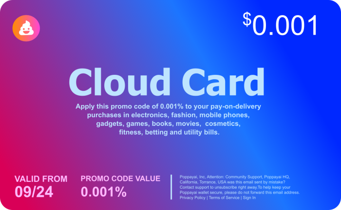 Poppayai Cloud Card