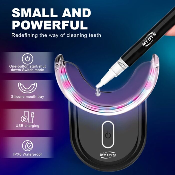 FITLIVE PRO IVI-SMILE Fast Action Teeth Whitening & Disinfection Kit - Wireless 32 LED Black - Image 3